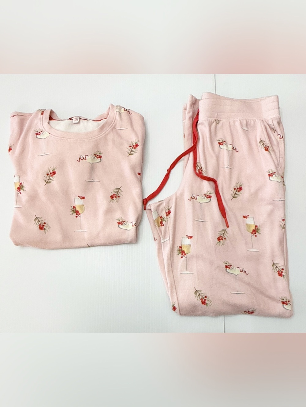 PJ Salvage Pink Dream Cabin and Cocktails Pajama Set - S